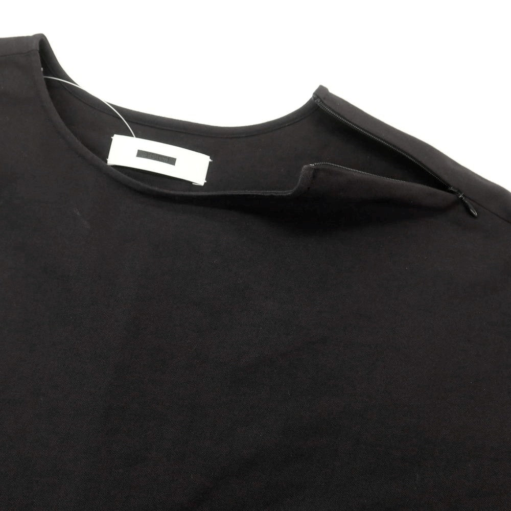 【中古】リバーバレイト REVERBERATE コットン クルーネック プルオーバー カジュアルシャツ ブラック【 38 】【 状態ランクB 】【 メンズ 】