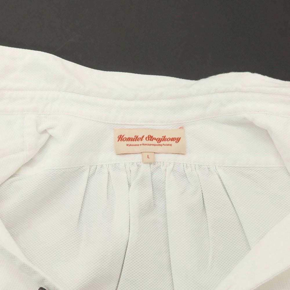 【中古】コミテット ストライコウィ Komitet Strajkowy コットン ブザム カジュアルシャツ ホワイト【 L 】【 状態ランクB 】【 メンズ 】