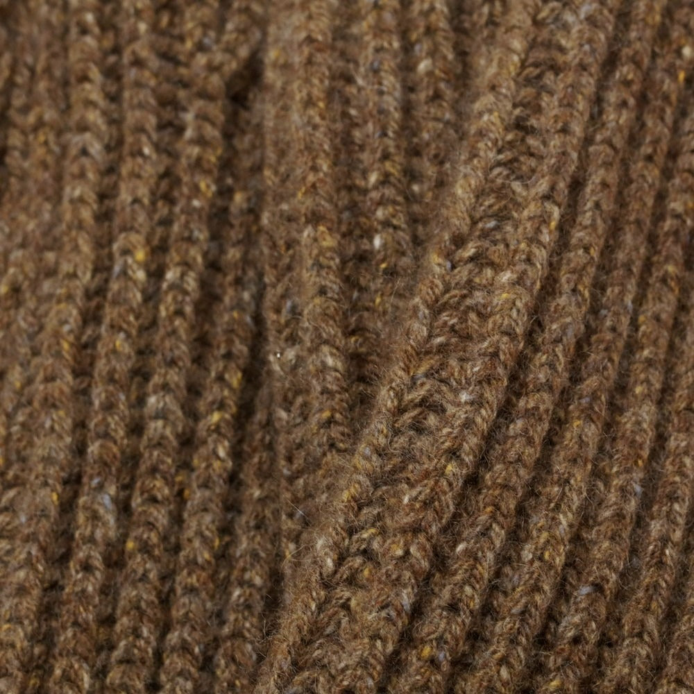 【中古】ヒューベント HUM VENT ローゲージ ウール系 ショールカラー カーディガン ブラウン【 表記なし(M位) 】【 状態ランクB 】【 メンズ 】