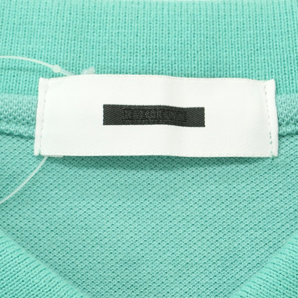 【中古】リバーバレイト REVERBERATE ZIP LONG SLEEVE POLO コットン 鹿の子 ハーフジップ 長袖ポロシャツ ミントグリーン系【 2 】【 状態ランクA 】【 メンズ 】