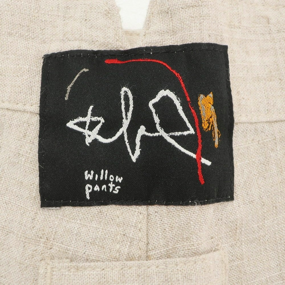 【中古】ウィローパンツ WILLOW PANTS リネンポリエステル ショートパンツ ベージュ【 1 】【 状態ランクB 】【 メンズ 】