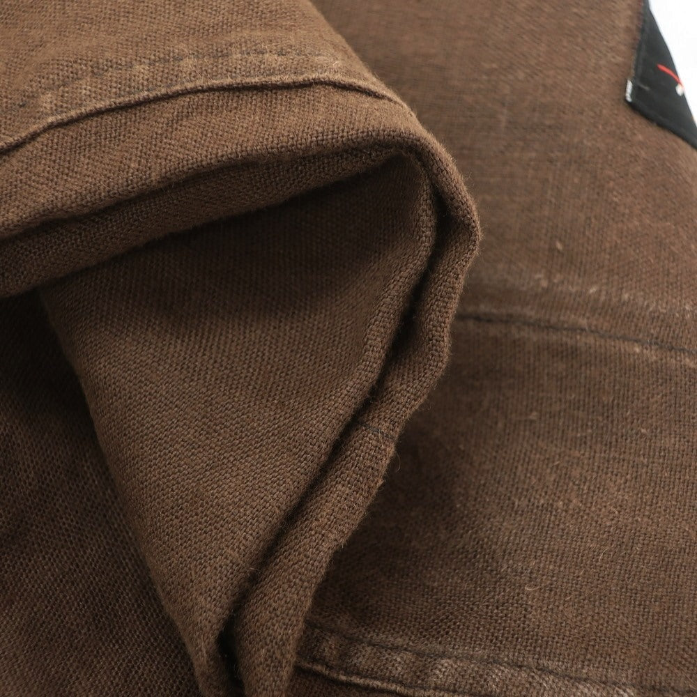 【中古】ウィローパンツ WILLOW PANTS リネン系 ショートパンツ ブラウン【 表記なし(M位) 】【 状態ランクC 】【 メンズ 】