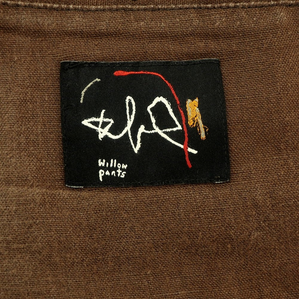 【中古】ウィローパンツ WILLOW PANTS リネン系 ショートパンツ ブラウン【 表記なし(M位) 】【 状態ランクC 】【 メンズ 】