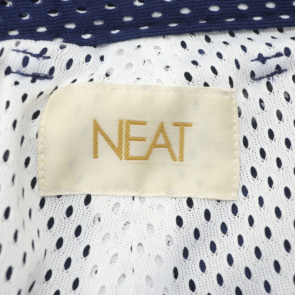 【中古】ニート NEAT ポリエステル メッシュ ショートパンツ ネイビーxホワイト【 M 】【 状態ランクA 】【 メンズ 】