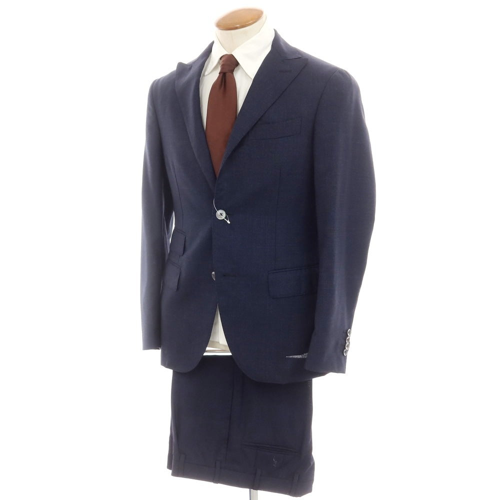 【中古】ザ ジジ THE GIGI ウール 2つボタンスーツ ネイビー【 46 】【 状態ランクB 】【 メンズ 】