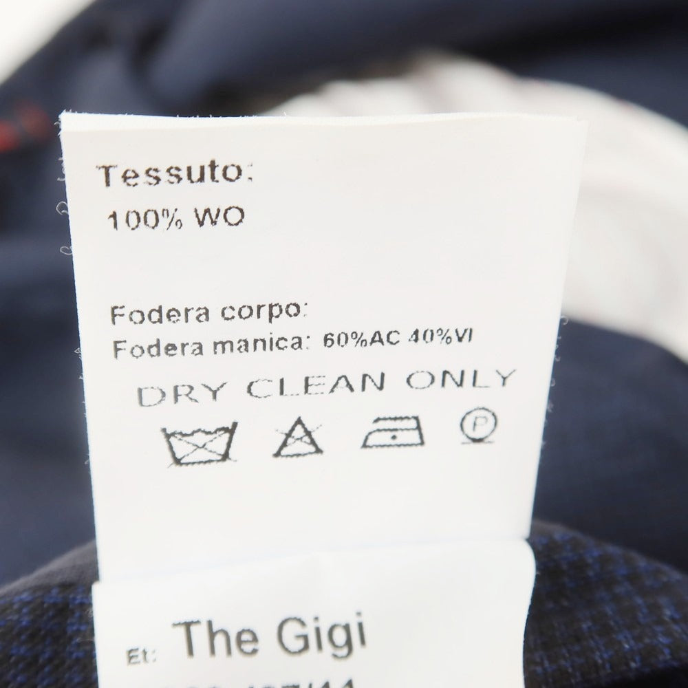 【中古】ザ ジジ THE GIGI ウール 2つボタンスーツ ネイビー【 46 】【 状態ランクB 】【 メンズ 】