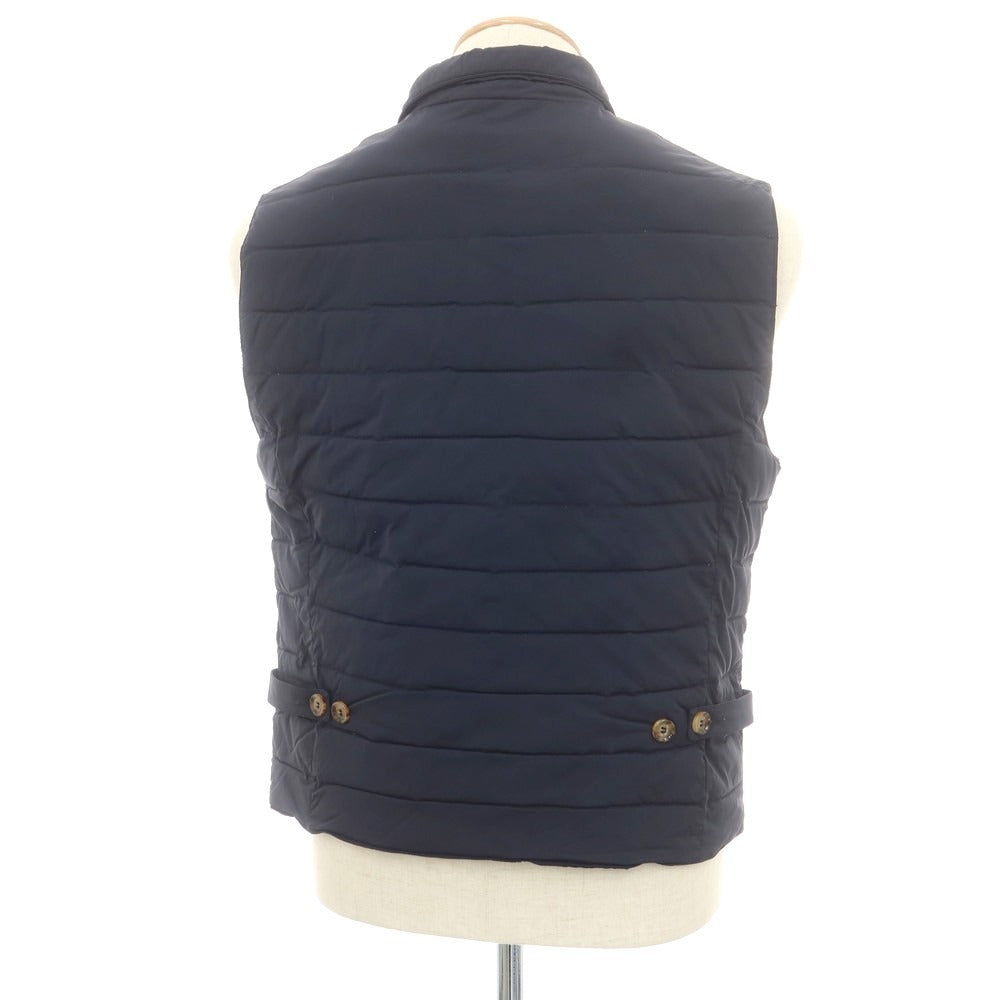 【中古】イレブンティ eleventy ストレッチナイロン 中綿 カジュアル系ジレ ベスト ネイビー【 S 】【 状態ランクC 】【 メンズ 】