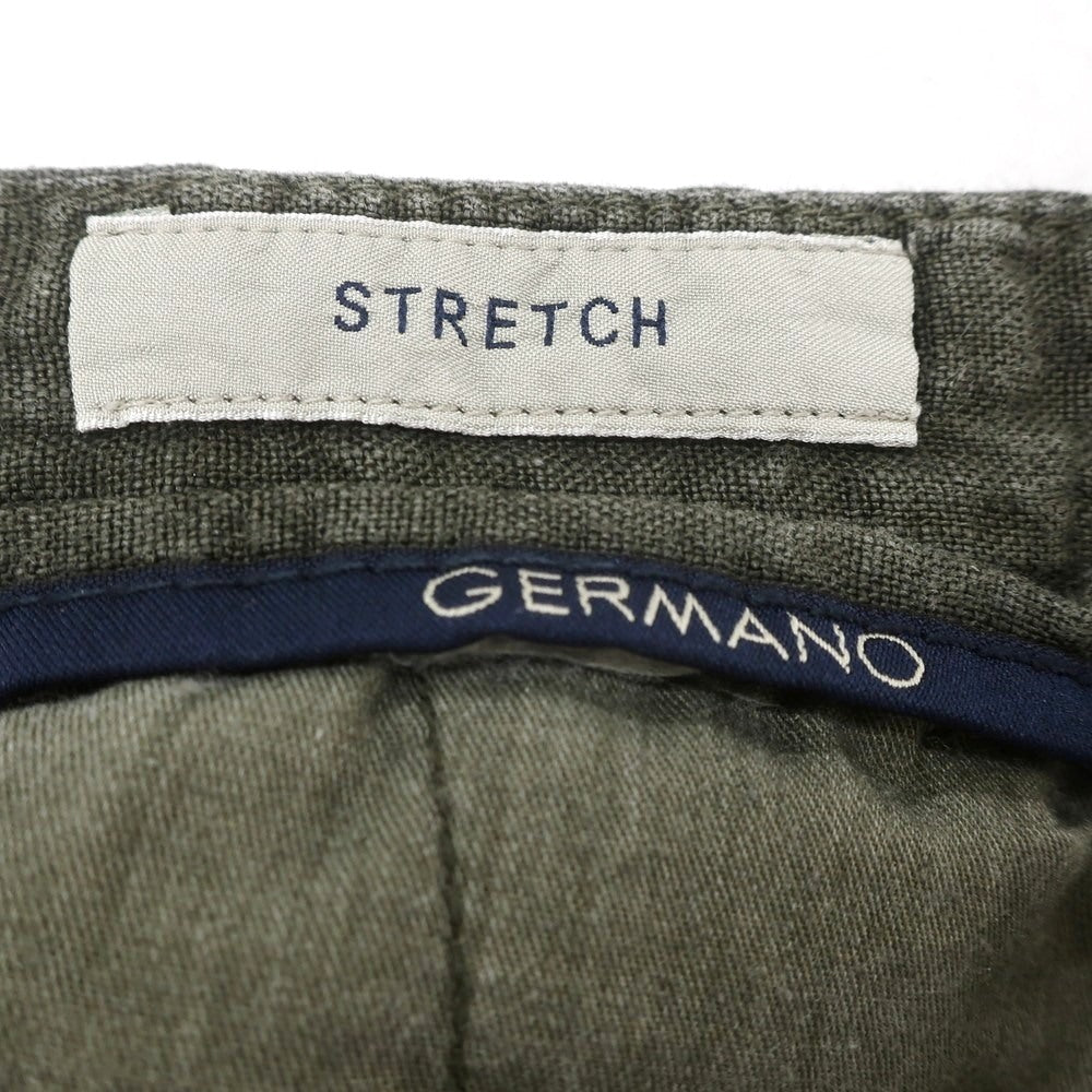 【中古】ジェルマーノ GERMANO リネン ショートパンツ ダークオリーブ【 46 】【 状態ランクB 】【 メンズ 】