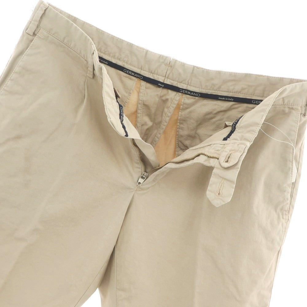 【中古】ジェルマーノ GERMANO ストレッチ コットン ショートパンツ ベージュ【 48 】【 状態ランクC 】【 メンズ 】
