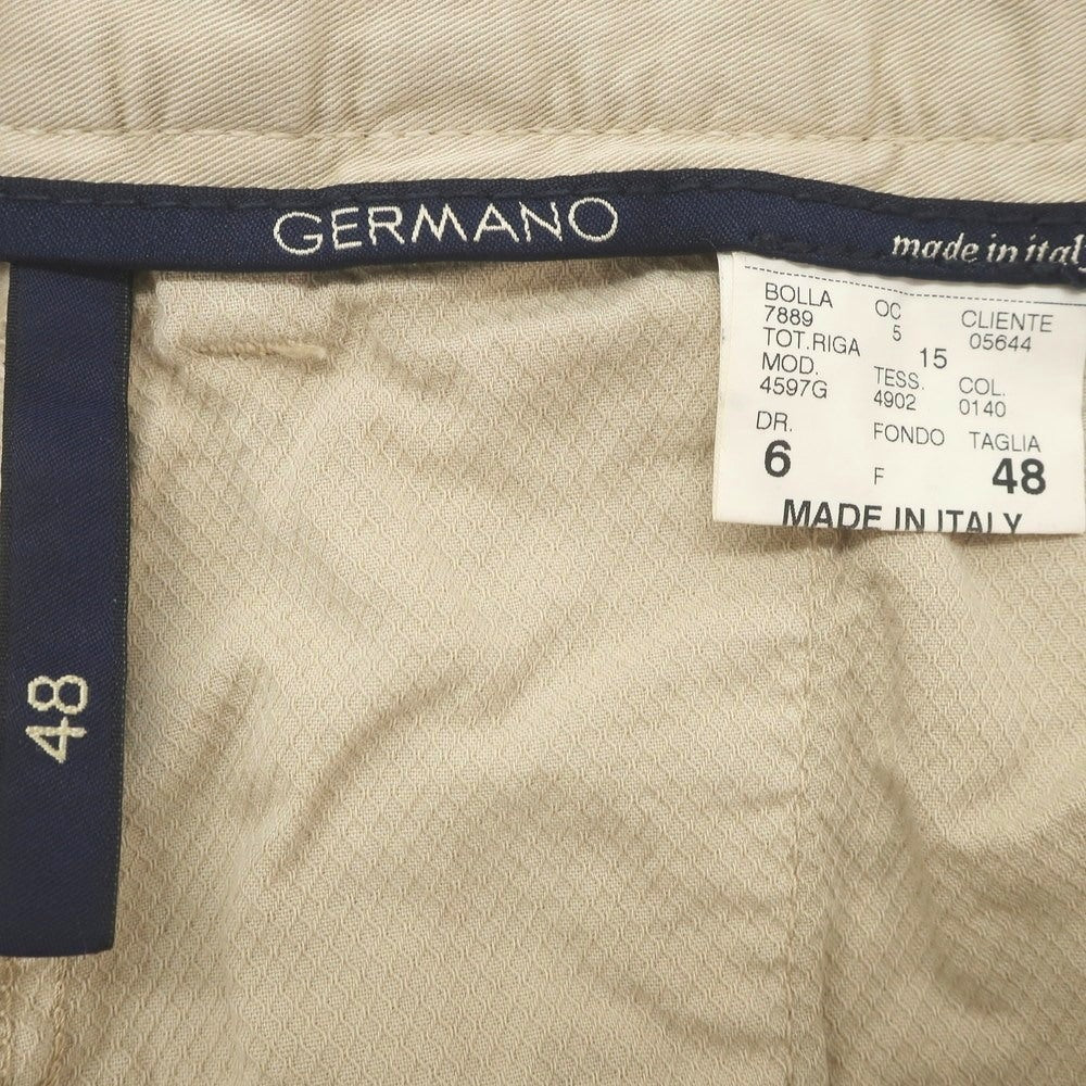 【中古】ジェルマーノ GERMANO ストレッチ コットン ショートパンツ ベージュ【 48 】【 状態ランクC 】【 メンズ 】