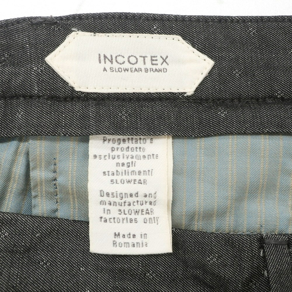 【中古】インコテックス INCOTEX ウールリネン ショートパンツ グレー【 46 】【 状態ランクB 】【 メンズ 】