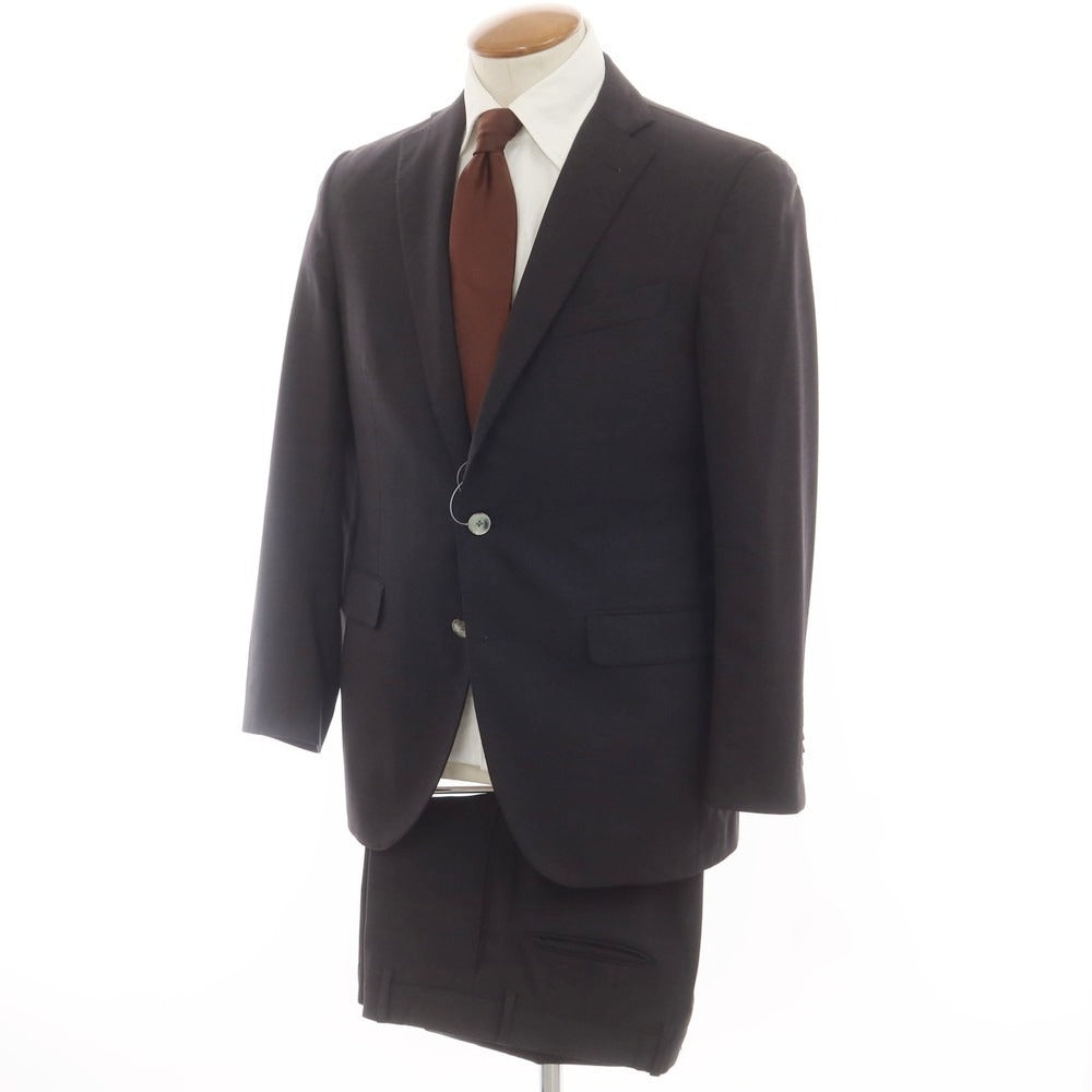 【中古】ボリオリ BOGLIOLI HAMPTON ストレッチウール 3つボタンスーツ チャコールグレー【 46 】【 状態ランクC 】【 メンズ 】