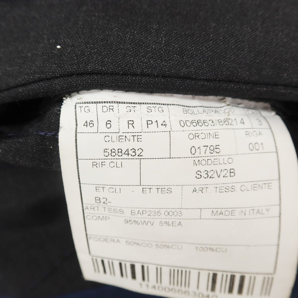 【中古】ボリオリ BOGLIOLI HAMPTON ストレッチウール 3つボタンスーツ チャコールグレー【 46 】【 状態ランクC 】【 メンズ 】