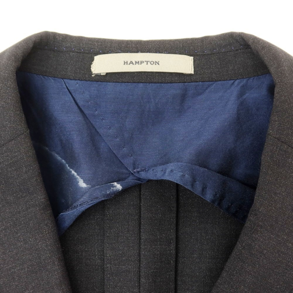 【中古】ボリオリ BOGLIOLI HAMPTON ストレッチウール 3つボタンスーツ チャコールグレー【 46 】【 状態ランクC 】【 メンズ 】