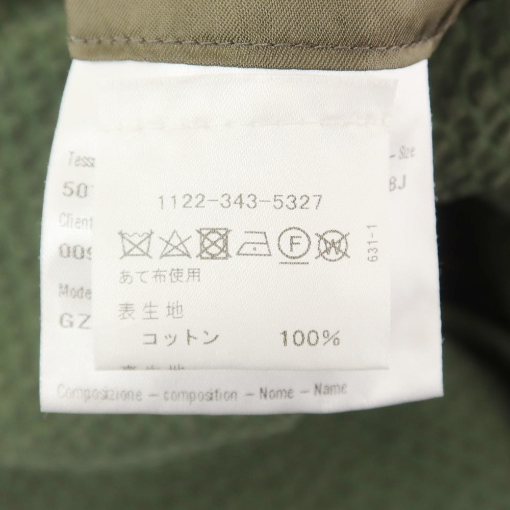 【中古】カルーゾ CARUSO butterfly コットンサッカー 2B カジュアルジャケット オリーブ【 50 】【 状態ランクC 】【 メンズ 】