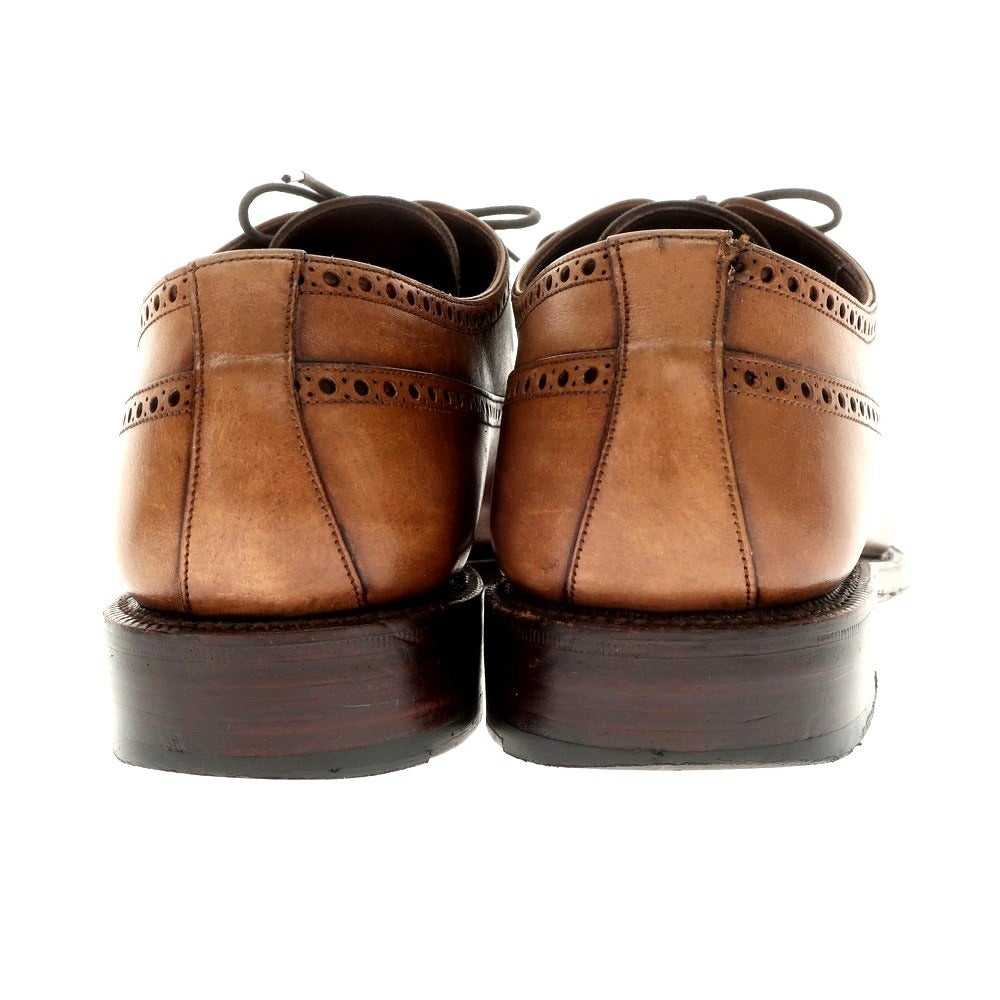 【中古】カルミナ CARMINA セミブローグ ドレスシューズ ブラウン【 9 1/2 】【 状態ランクC 】【 メンズ 】