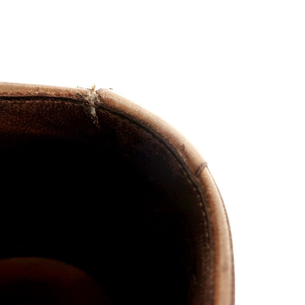 【中古】カルミナ CARMINA セミブローグ ドレスシューズ ブラウン【 9 1/2 】【 状態ランクC 】【 メンズ 】