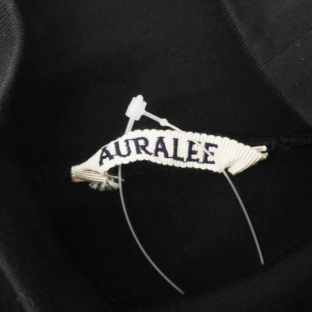 【中古】オーラリー AURALEE コットン ハイネック 長袖Tシャツ ブラック【 4 】【 状態ランクB 】【 メンズ 】