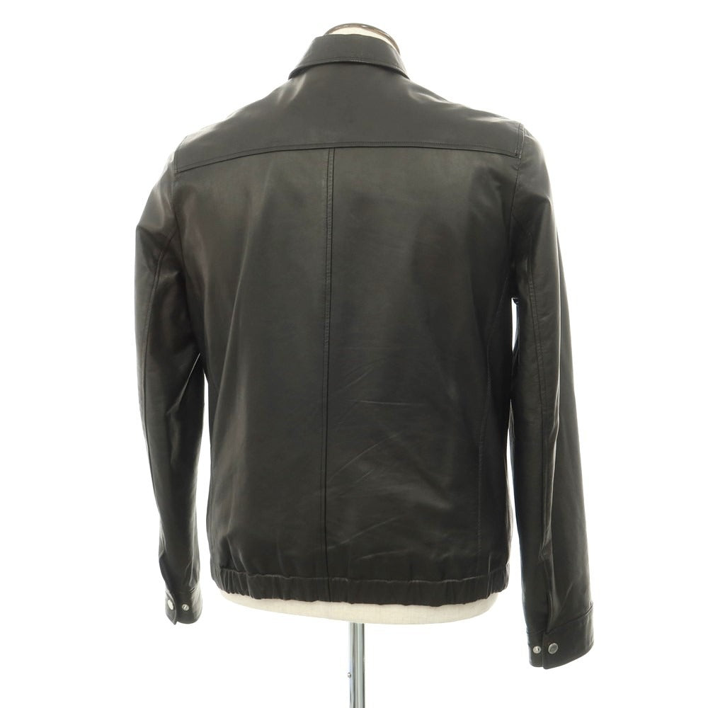 【中古】ガッザリーニ GAZZARRINI レザーブルゾン ブラック【 52 】【 状態ランクB 】【 メンズ 】