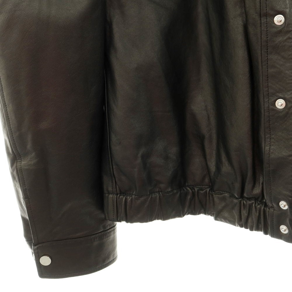 【中古】ガッザリーニ GAZZARRINI レザーブルゾン ブラック【 52 】【 状態ランクB 】【 メンズ 】