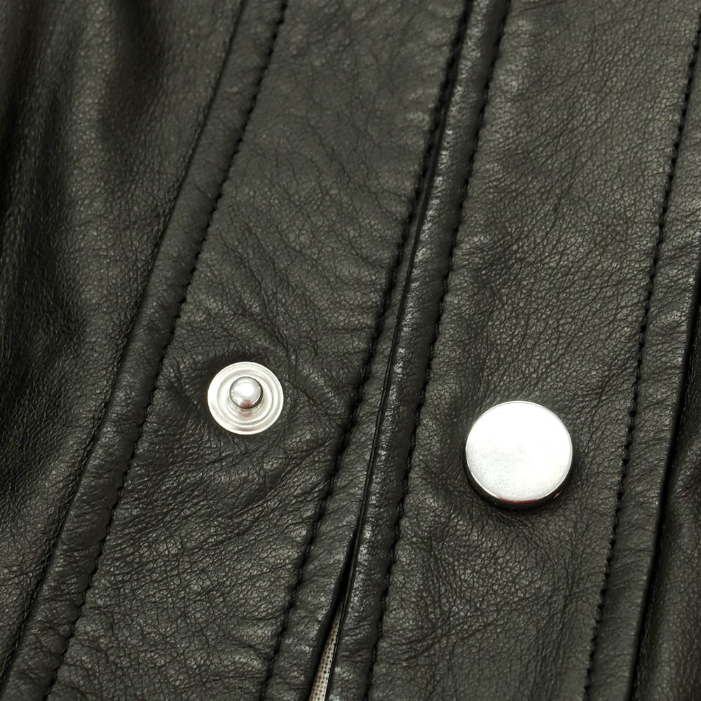 【中古】ガッザリーニ GAZZARRINI レザーブルゾン ブラック【 52 】【 状態ランクB 】【 メンズ 】