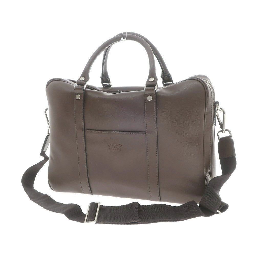 【中古】デュカート デ ミラノ Ducato di MILANO 型押しレザー ブリーフケース ブラウン【 状態ランクB 】【 メンズ 】