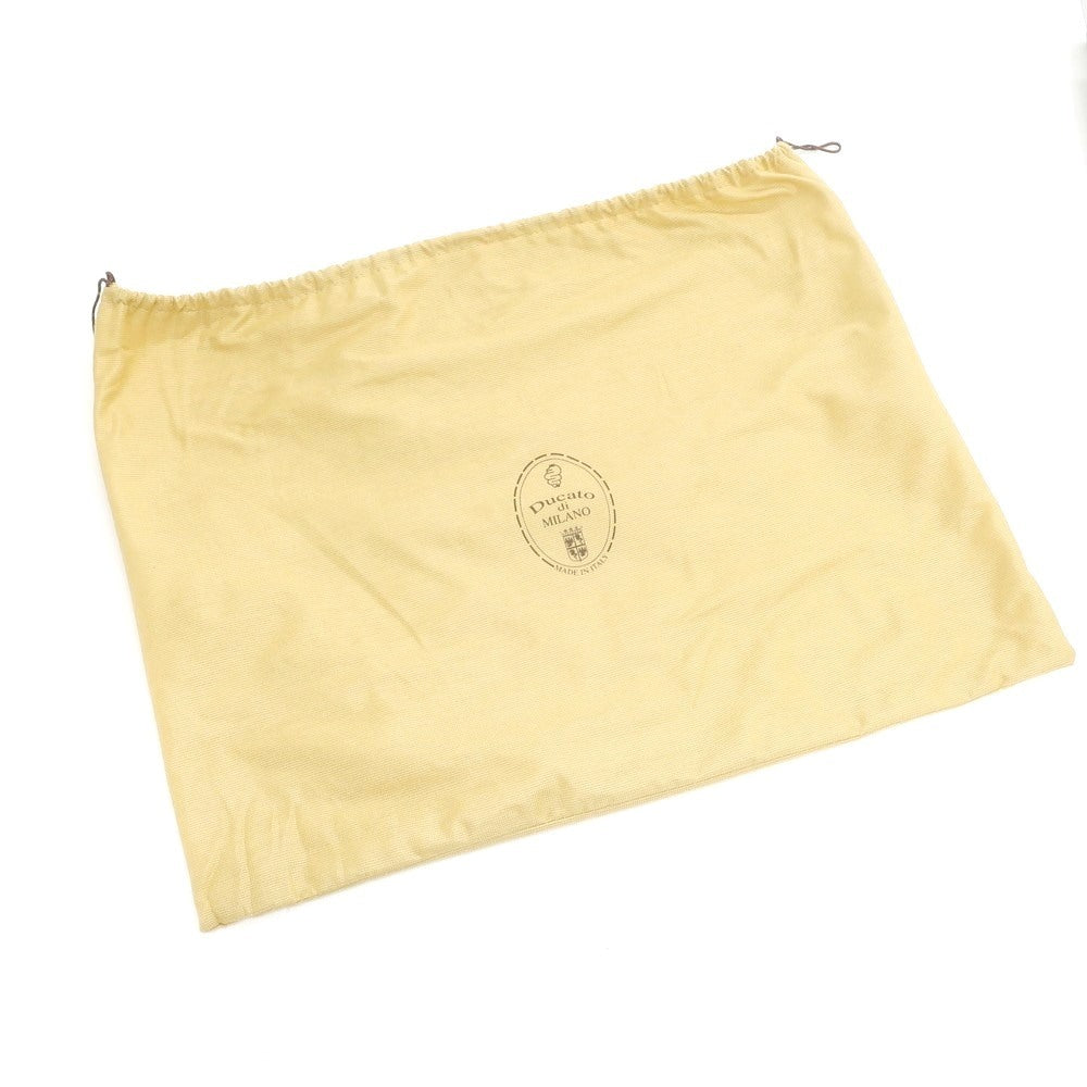 【中古】デュカート デ ミラノ Ducato di MILANO 型押しレザー ブリーフケース ブラウン【 状態ランクB 】【 メンズ 】