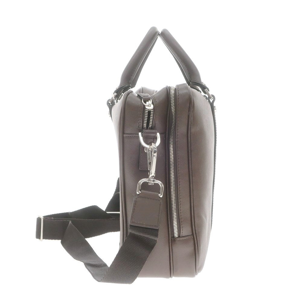 【中古】デュカート デ ミラノ Ducato di MILANO 型押しレザー ブリーフケース ブラウン【 状態ランクB 】【 メンズ 】