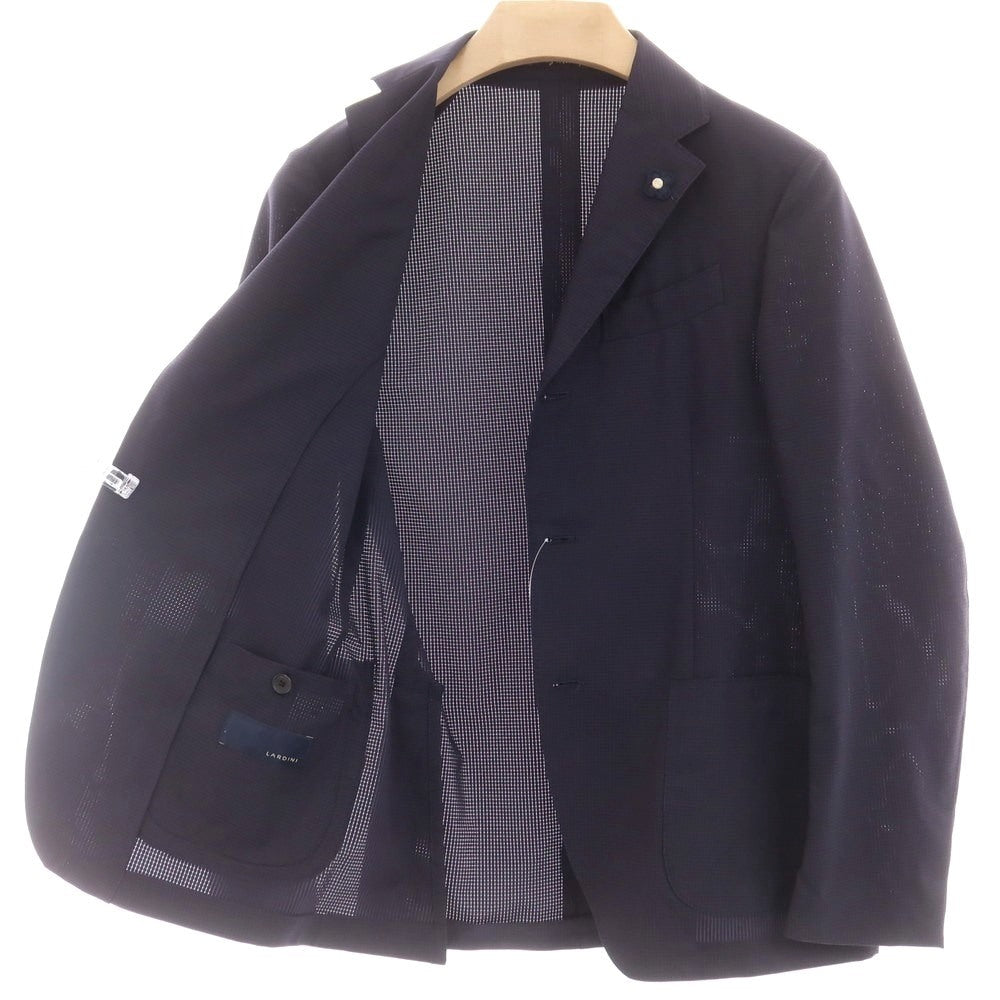 【中古】ラルディーニ LARDINI easywear ポリエステル 3つボタンスーツ ネイビー【 44 】【 状態ランクB 】【 メンズ 】