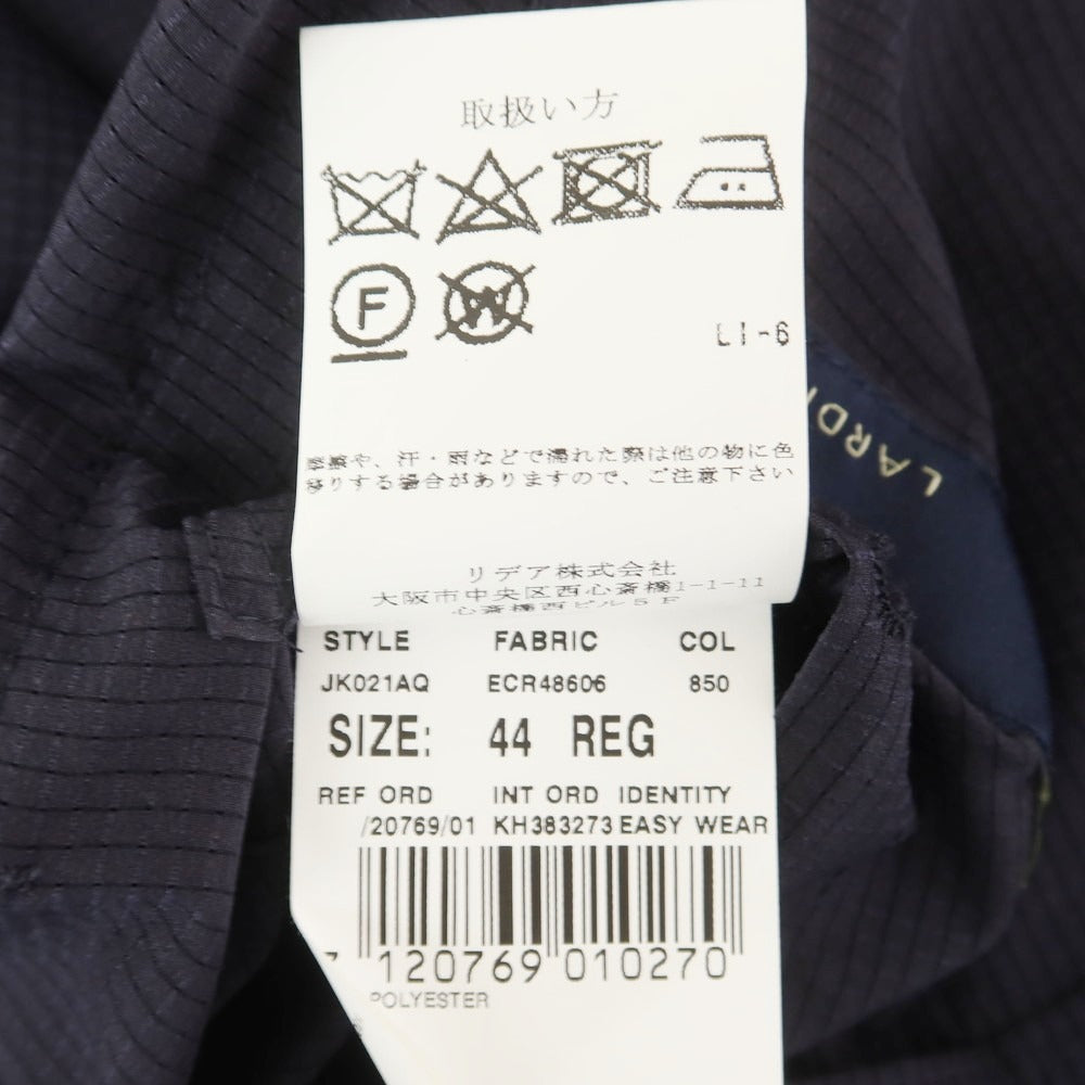 【中古】ラルディーニ LARDINI easywear ポリエステル 3つボタンスーツ ネイビー【 44 】【 状態ランクB 】【 メンズ 】