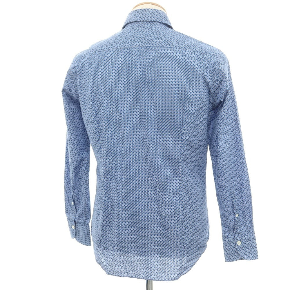 【中古】エンメ テ エンネ Emme te. Enne コットン カジュアルシャツ ブルーxホワイト【 XS 】【 状態ランクA 】【 メンズ 】