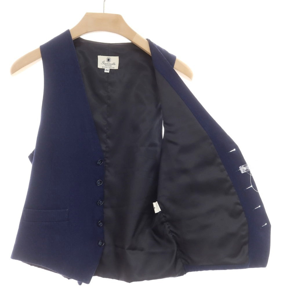 【中古】ジャンネット giannetto コットン ジレ ベスト ネイビー【 44 】【 状態ランクB 】【 メンズ 】