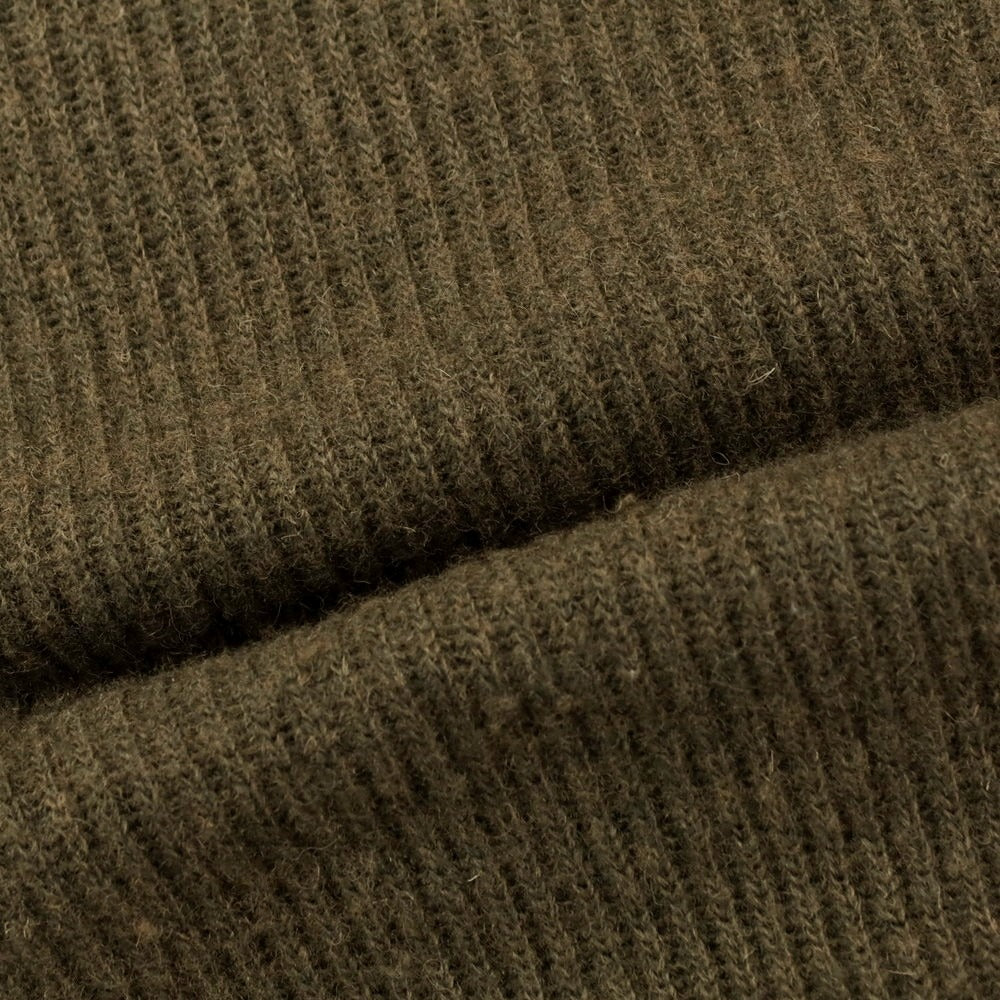 【中古】バブアー Barbour ミドルゲージ ウールナイロン クルーネック プルオーバーニット オリーブ【 36 】【 状態ランクB 】【 メンズ 】