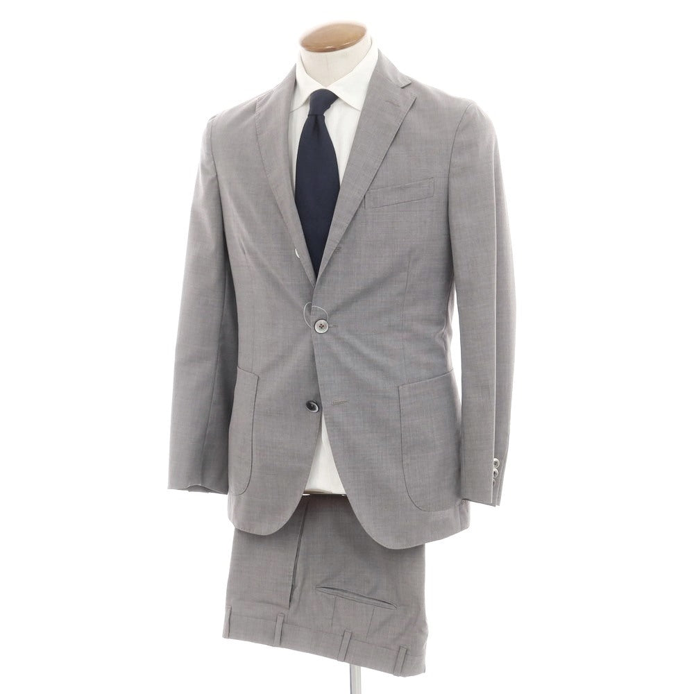 【中古】ボリオリ BOGLIOLI DOVER ウール 3つボタンスーツ グレー【 46 】【 状態ランクD 】【 メンズ 】