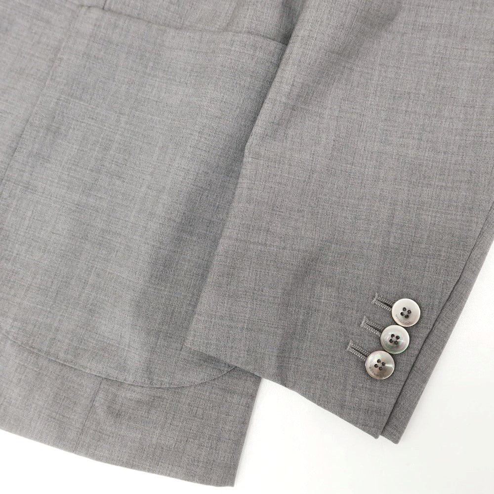 【中古】ボリオリ BOGLIOLI DOVER ウール 3つボタンスーツ グレー【 46 】【 状態ランクD 】【 メンズ 】