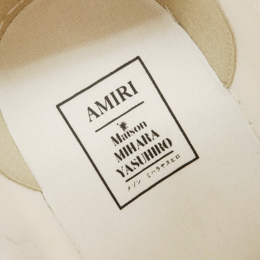 【中古】アミリ AMIRI × MAISON MIHARA YASUHIRO 2025年春夏 スニーカー ホワイト【 42 】【 状態ランクA 】【 メンズ 】