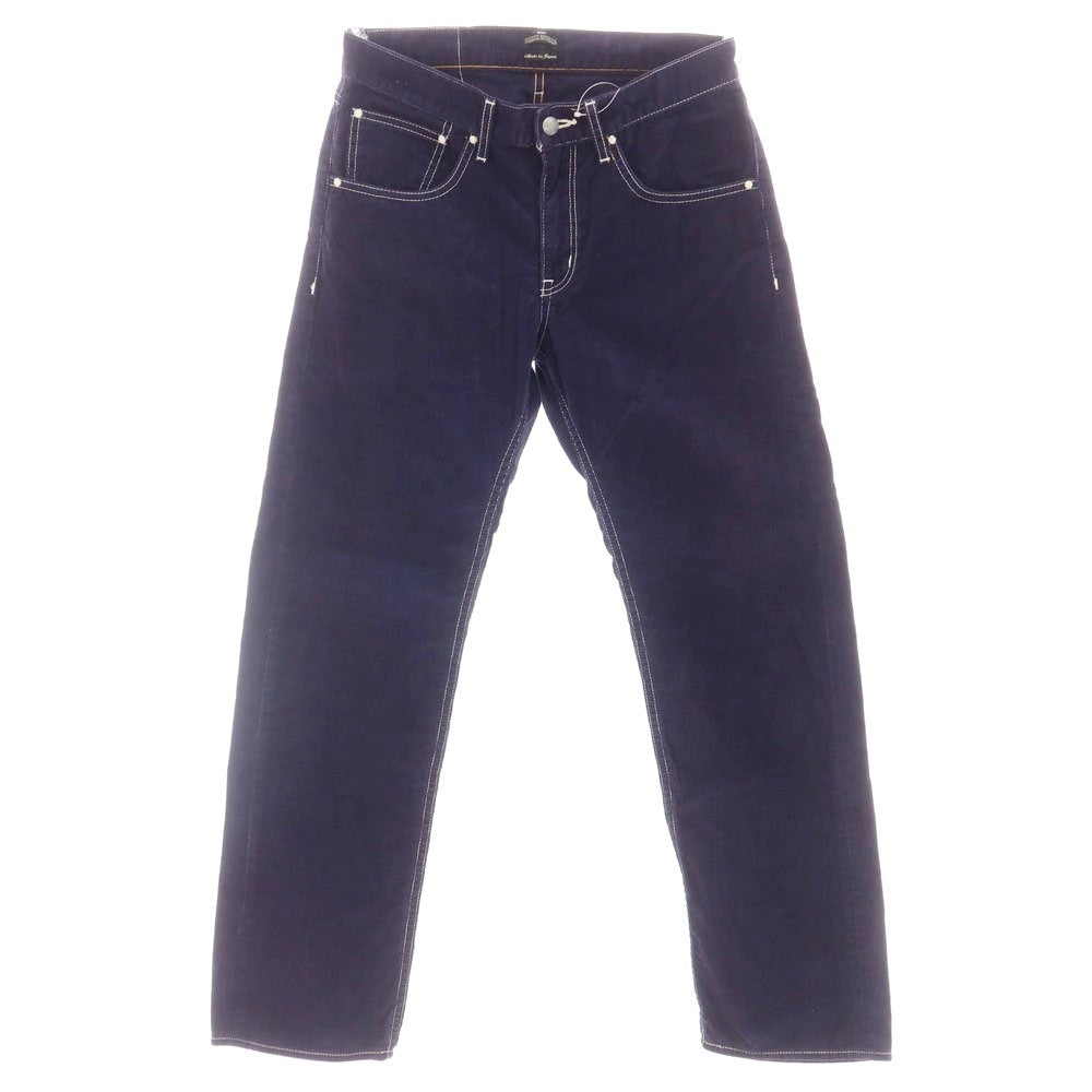 【中古】サニースポーツ SUNNY SPORTS コットン コーデュロイパンツ ネイビー【 表記なし(S位) 】【 状態ランクC 】【 メンズ 】