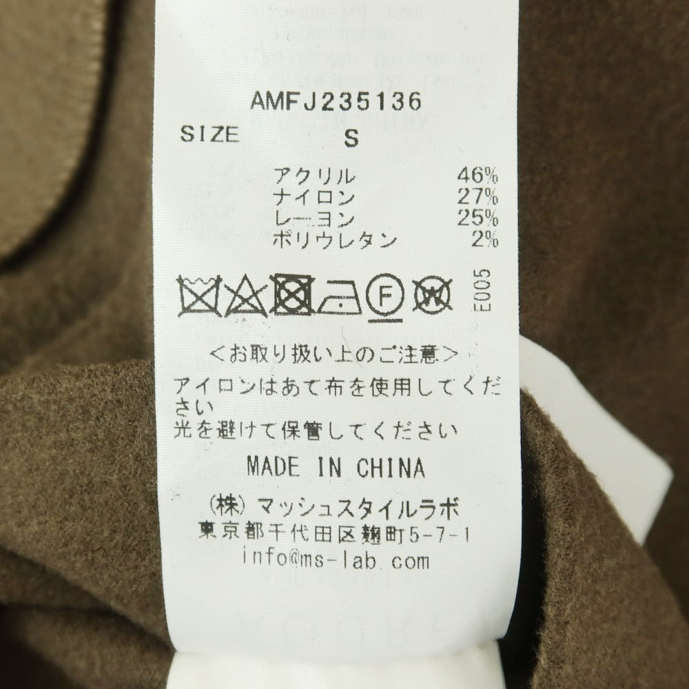 【中古】アウール AOURE アクリルジャージー 2つボタンスーツ カーキ【 S 】【 状態ランクB 】【 メンズ 】