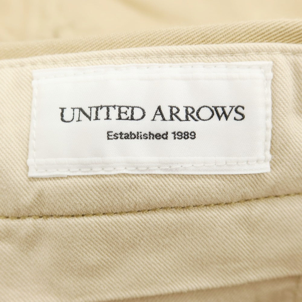 【中古】ユナイテッドアローズ UNITED ARROWS コットンポリエステル カジュアルスラックスパンツ ベージュ【 S 】【 状態ランクB 】【 メンズ 】