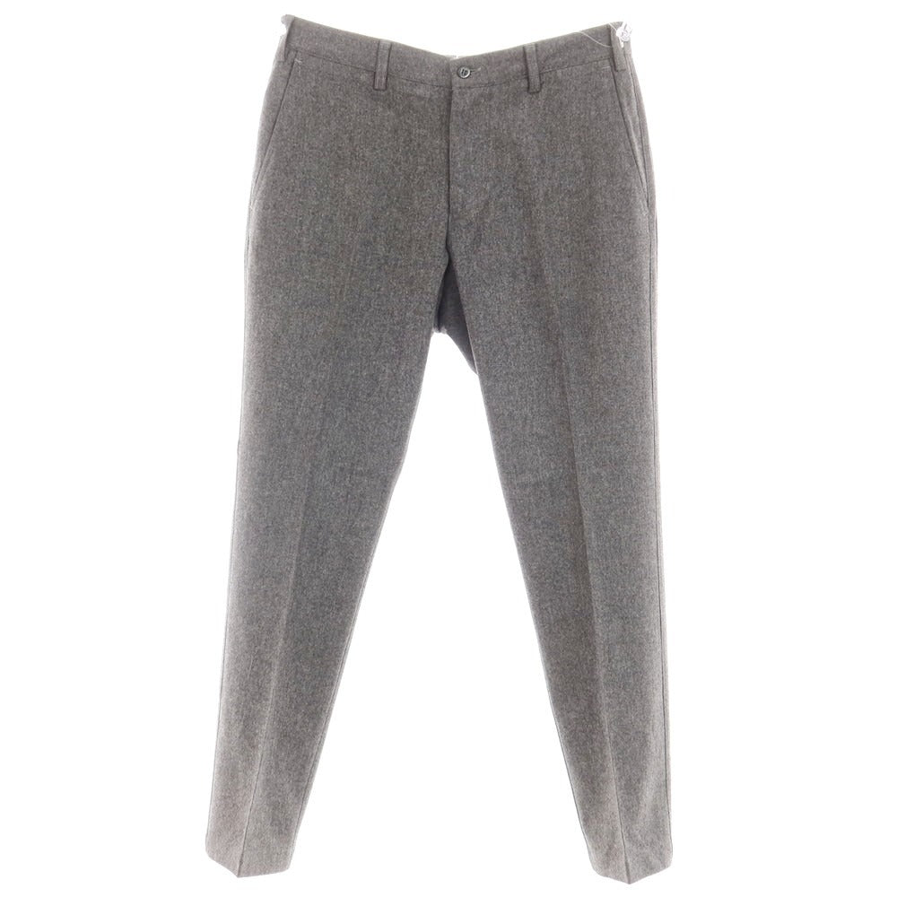 【中古】ジェルマーノ GERMANO SUPER100’S ウール カジュアルスラックスパンツ グレー【 48 】【 状態ランクC 】【 メンズ 】