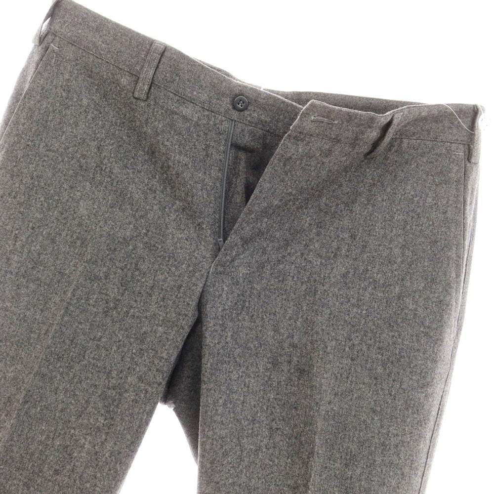 【中古】ジェルマーノ GERMANO SUPER100’S ウール カジュアルスラックスパンツ グレー【 48 】【 状態ランクC 】【 メンズ 】