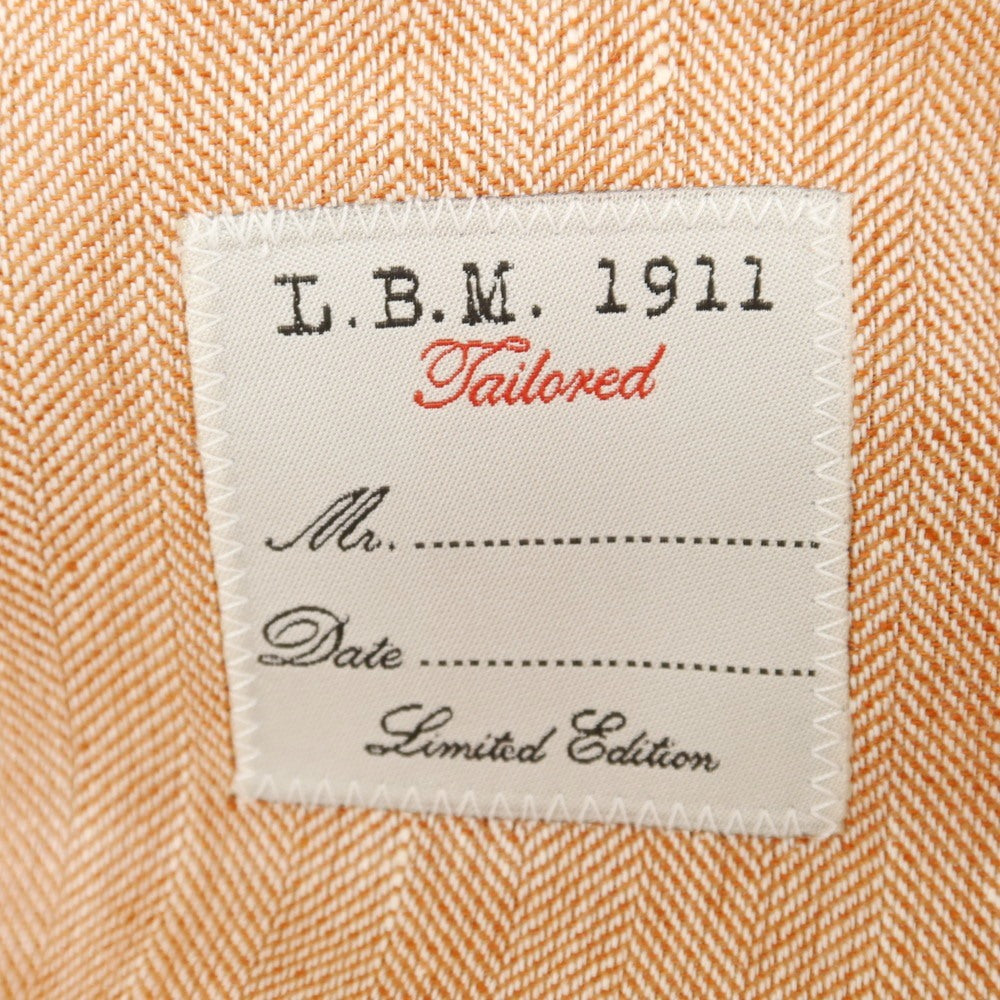【中古】エルビーエム1911 L.B.M.1911 リネンコットン テーラードジャケット オレンジ系【 48 】【 状態ランクC 】【 メンズ 】
