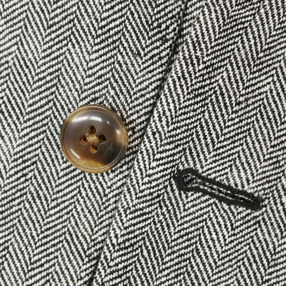 【中古】ラルディーニ LARDINI リネン テーラードジャケット ブラックxホワイト【 48 】【 状態ランクC 】【 メンズ 】