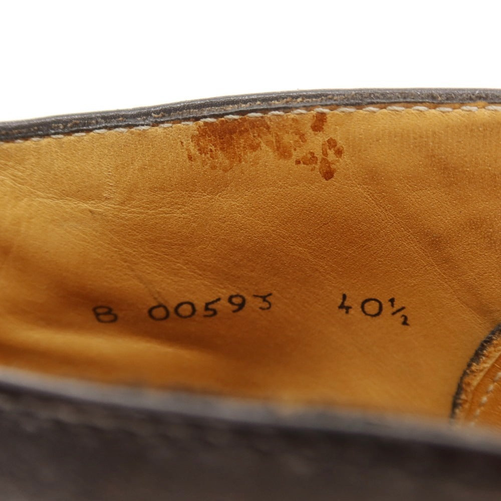 【中古】ストールマンテラッシ SUTOR MANTELLASSI レースアップ ブーツ ダークブラウン×カーキ【 40 1/2 】【 状態ランクB 】【 メンズ 】