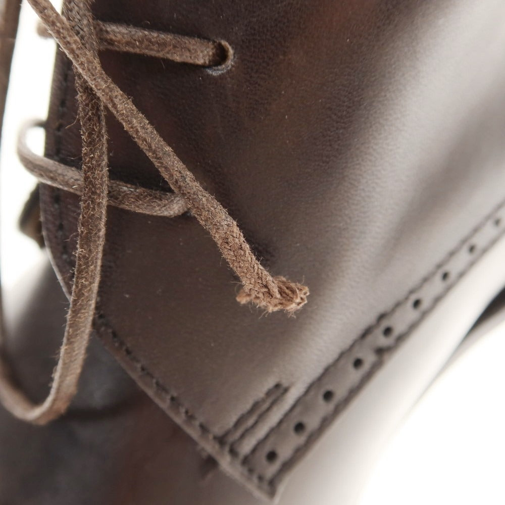 【中古】ストールマンテラッシ SUTOR MANTELLASSI レースアップ ブーツ ダークブラウン×カーキ【 40 1/2 】【 状態ランクB 】【 メンズ 】