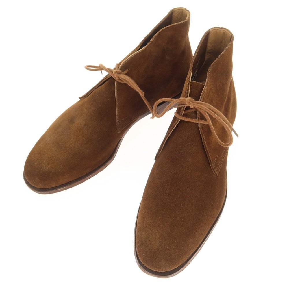 【中古】クロケットアンドジョーンズ CROCKETT&JONES BEAMS F別注 BAYSWATER スエード チャッカブーツ ブラウン【 6E 】【 状態ランクB 】【 メンズ 】