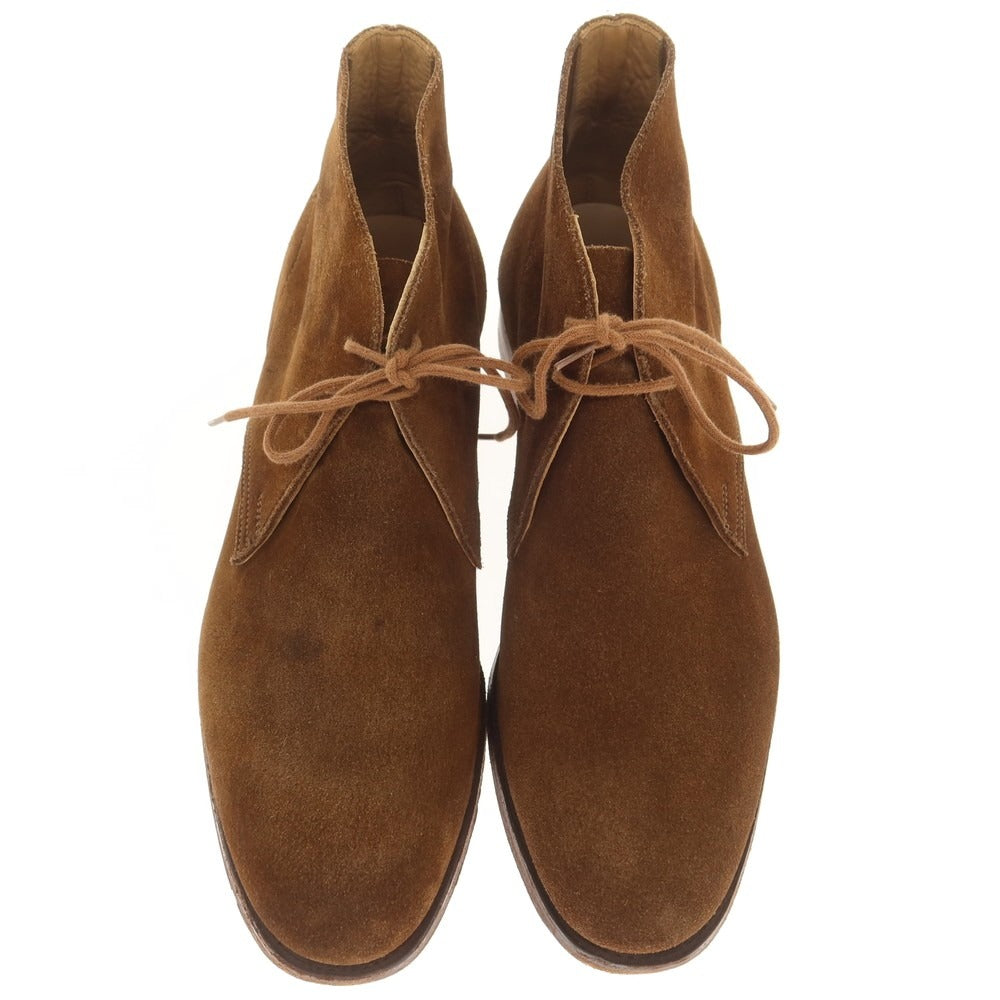 【中古】クロケットアンドジョーンズ CROCKETT&JONES BEAMS F別注 BAYSWATER スエード チャッカブーツ ブラウン【 6E 】【 状態ランクB 】【 メンズ 】