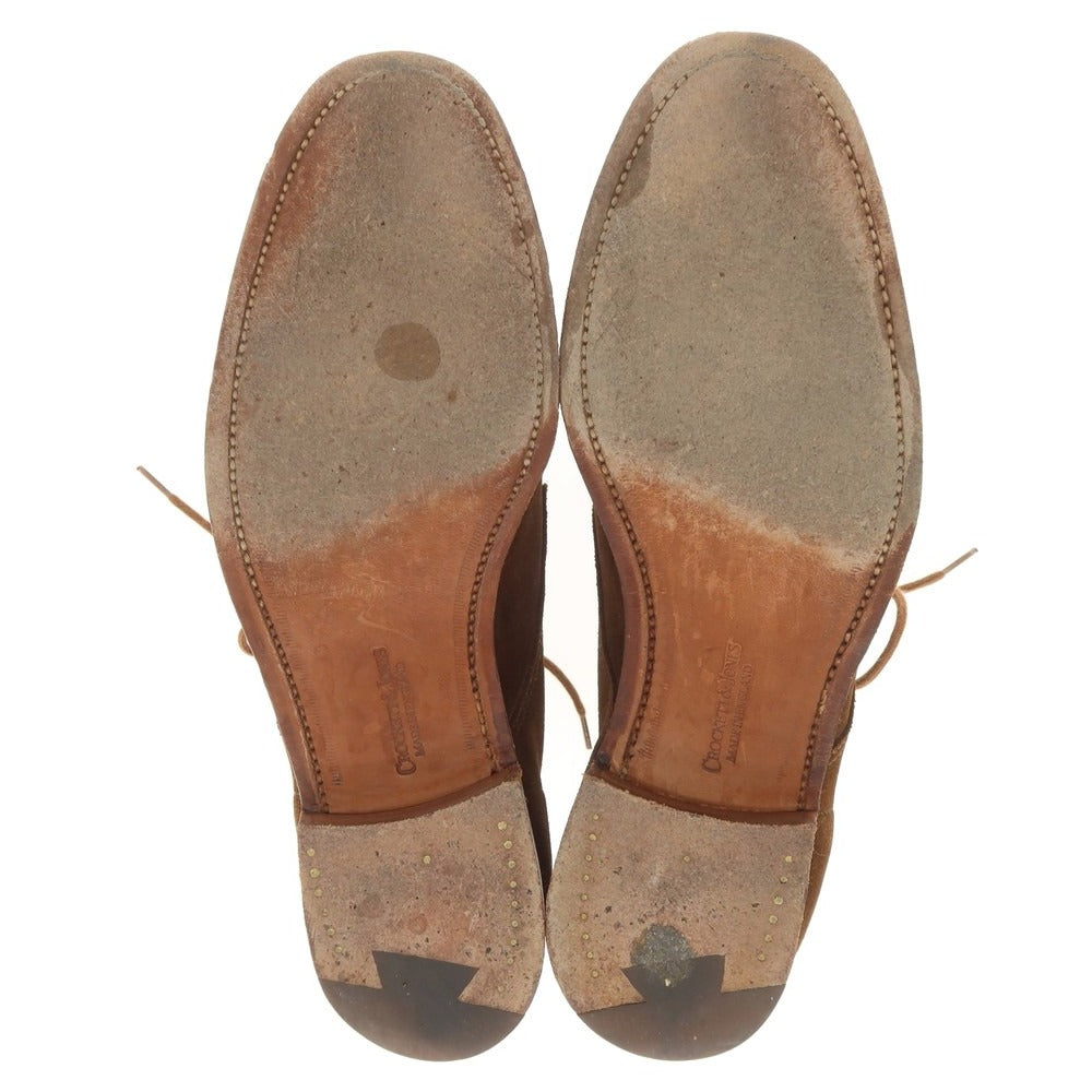 【中古】クロケットアンドジョーンズ CROCKETT&JONES BEAMS F別注 BAYSWATER スエード チャッカブーツ ブラウン【 6E 】【 状態ランクB 】【 メンズ 】
