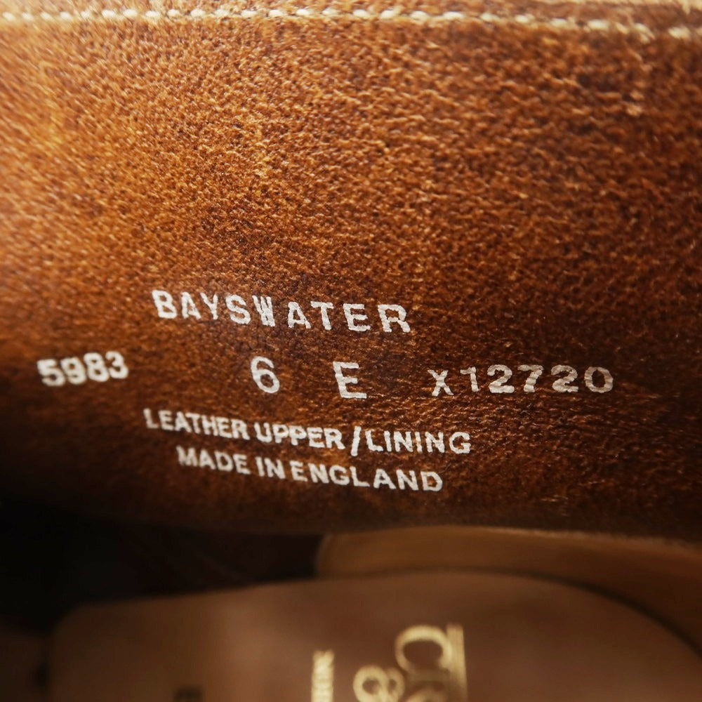 【中古】クロケットアンドジョーンズ CROCKETT&JONES BEAMS F別注 BAYSWATER スエード チャッカブーツ ブラウン【 6E 】【 状態ランクB 】【 メンズ 】