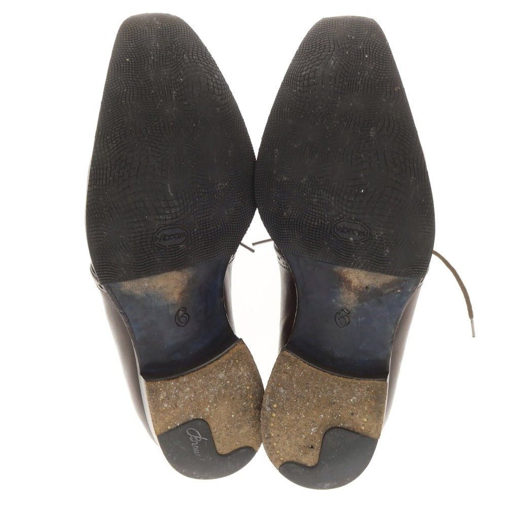 【中古】ステファノブランキーニ Stefano Branchini プレーントゥ ドレスシューズ ブラウン【 6 】【 状態ランクD 】【 メンズ 】